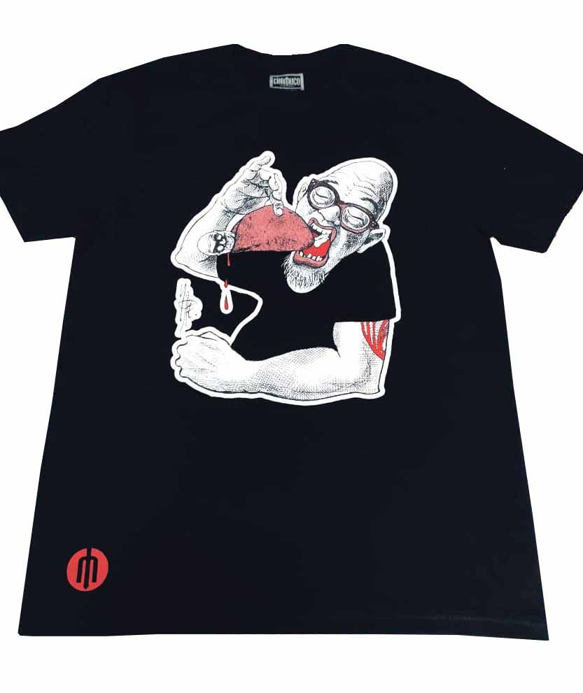 Playera para caballero color negro “El taco”