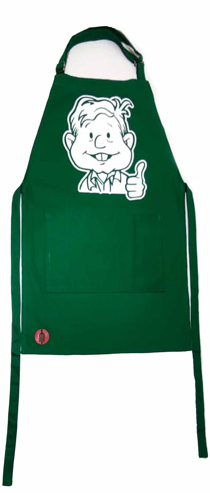 Mandil color verde bandera “Amlito”