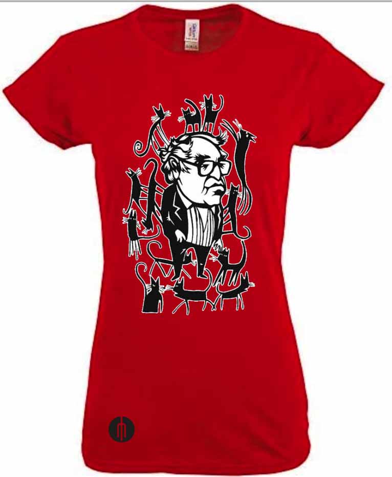 Playera para dama color rojo “Monsi”