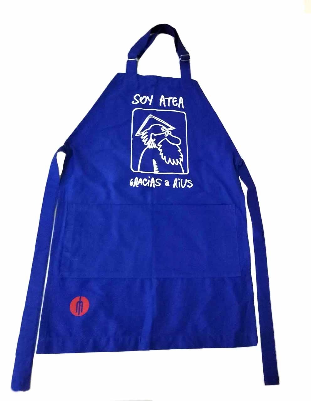 Mandil color azul rey “Soy atea gracias a Rius”