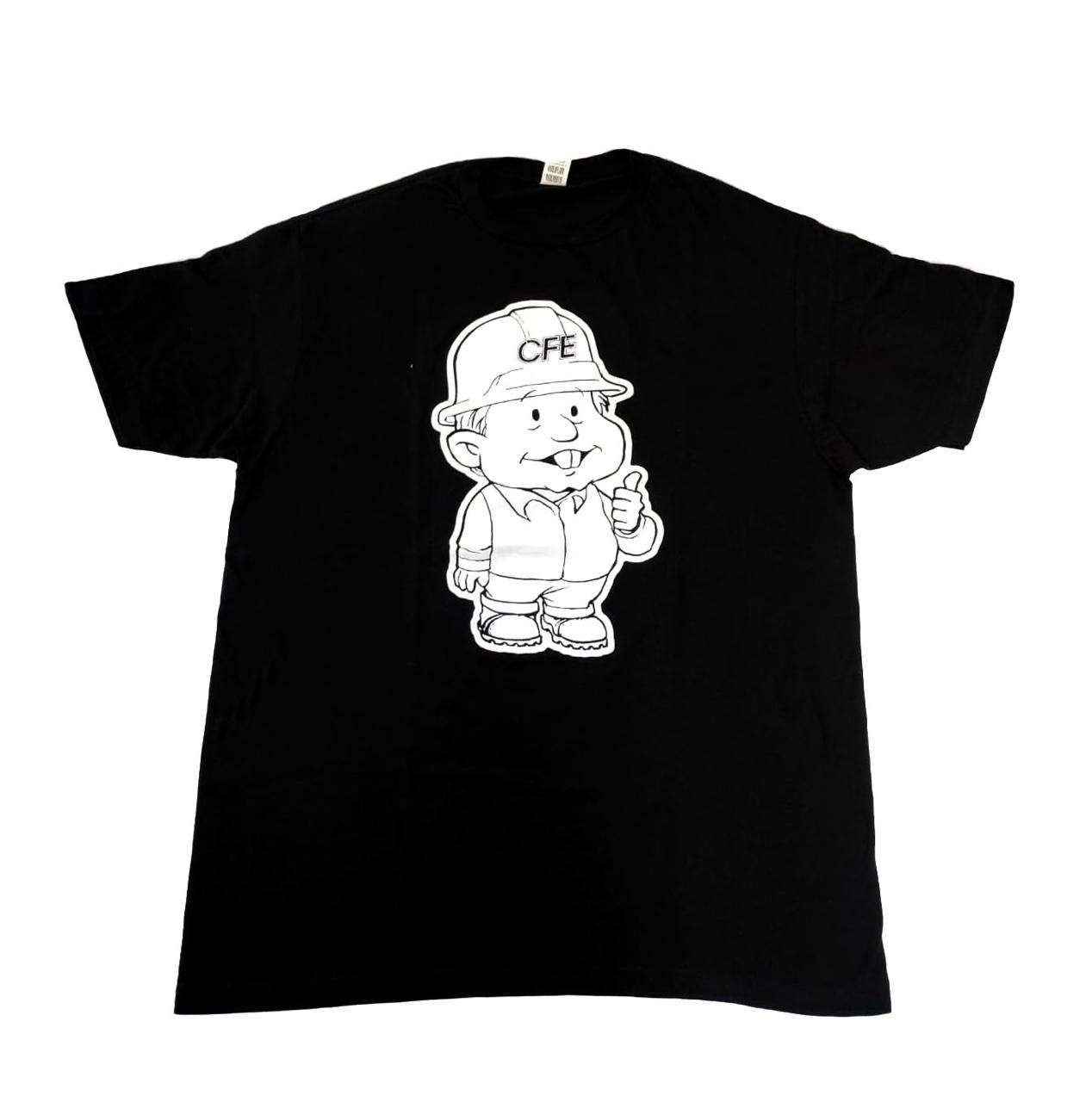 Playera para caballero color negro “Amlito CFE”