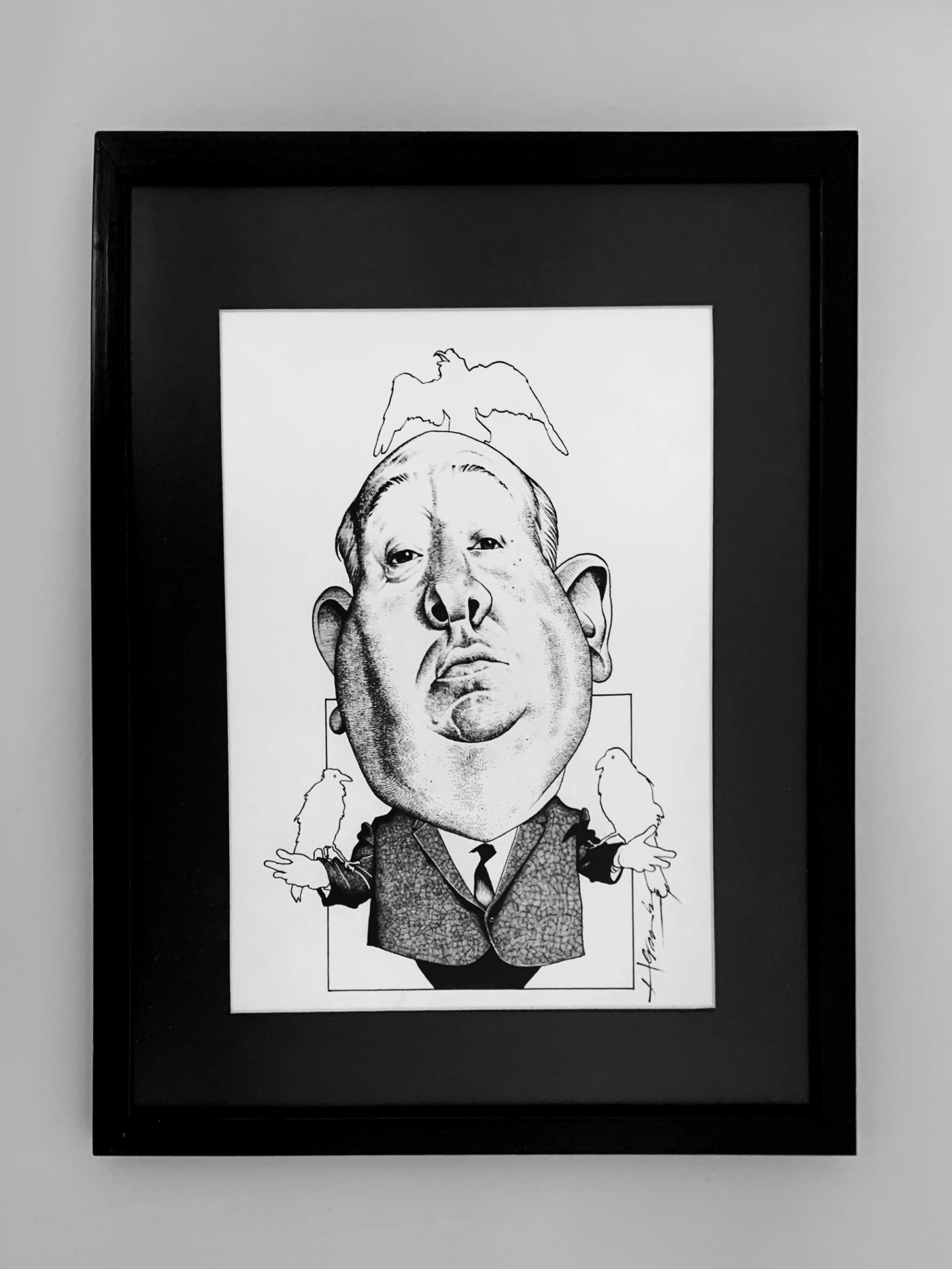 Original “Alfred Hitchcock” por Monero Hernández